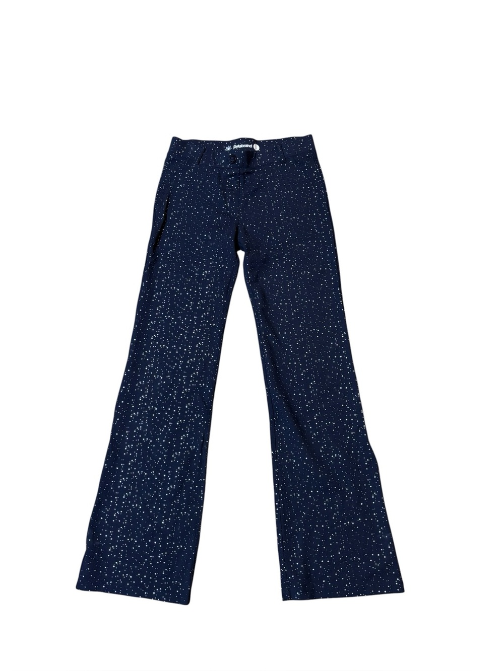 Betabrand Starlight Navy Straight Leg Dress Yoga Pants Small Long